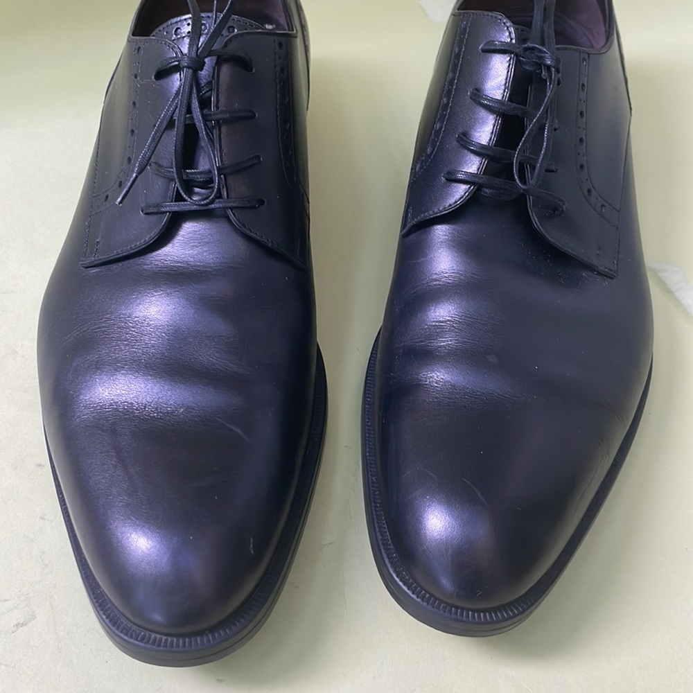 Black Ermenegildo Zegna leather dressing shoes - Picture 4 of 11